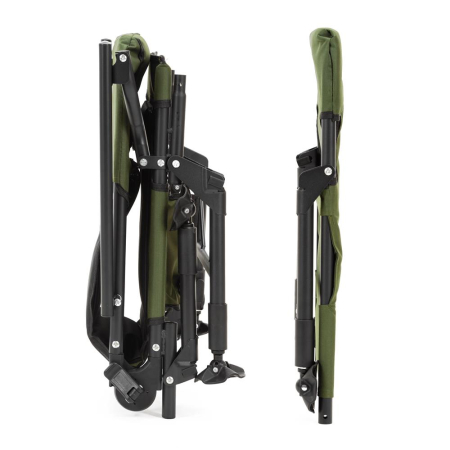 Scaun pliabil premium pentru pescuit sau camping cu suport pentru picioare, reglabil in 5 pozitii, picioare reglabile pe inaltime, 81x57x100 cm, 140 k [17]