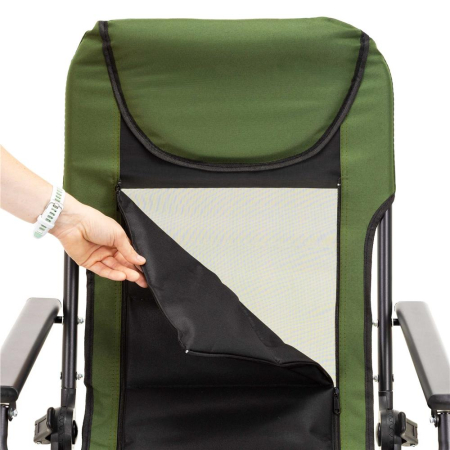 Scaun pliabil premium pentru pescuit sau camping cu suport pentru picioare, reglabil in 5 pozitii, picioare reglabile pe inaltime, 81x57x100 cm, 140 k [13]