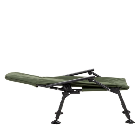 Scaun pliabil premium pentru pescuit sau camping, reglabil in 5 pozitii, picioare reglabile pe inaltime, 71x57x90 cm, 140 kg, verde inchis [16]