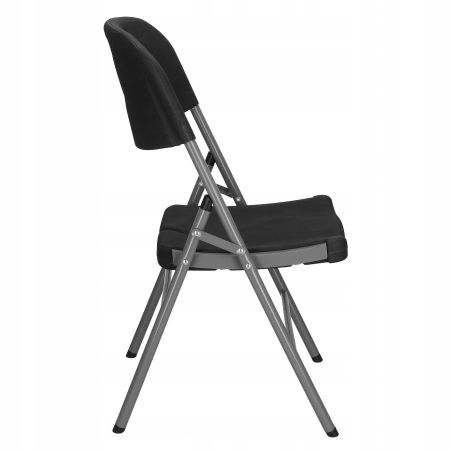 Scaun pliant din plastic pentru catering sau terasa, sarcina 150kg, negru [4]