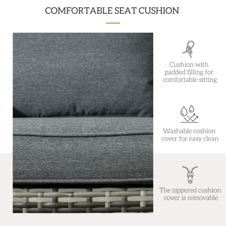  Scaun Rachita Adirondack pentru Gradina, Gri [5]