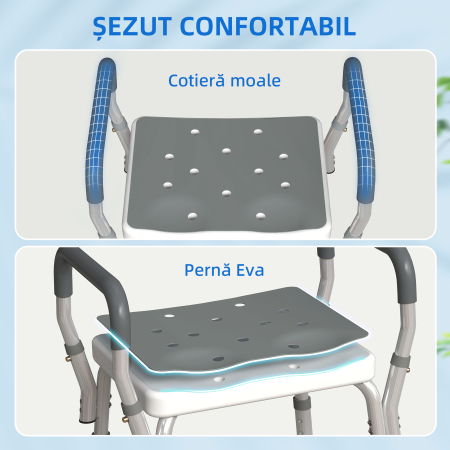  Scaun Reglabil de Dus cu Manere, Multicolor [4]
