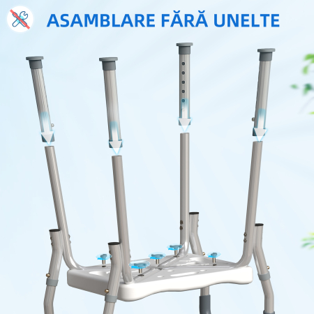  Scaun Reglabil de Dus cu Manere, Multicolor [6]