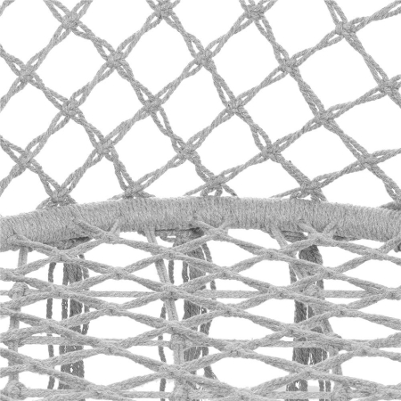 Scaun rotund Sersimo tip leagan suspendat cu perna Confort Plus casa sau gradina, gri [9]