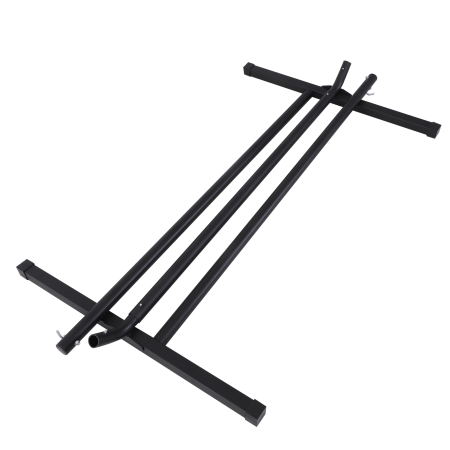  Schelet pentru Hamac Greutate Maxima 120Kg in Metal, Negru, 360x92x112cm [6]