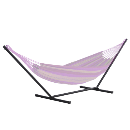 Balansoare si leagane de gradina -  Schelet pentru Hamac Greutate Maxima 120Kg in Metal, Negru, 360x92x112cm