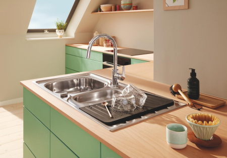Scurgator Grohe 40871K00, 450 x 400 mm, cauciuc, negru [3]