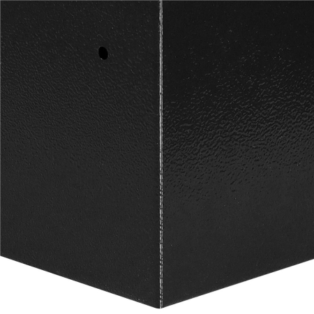 Seif standard cu cheie otel 2 chei incluse dibluri montare, 200x310x200 mm, rezistent, negru [3]