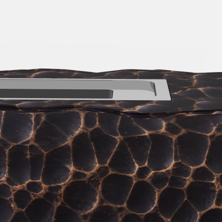  semineu cu Blat din Beton, Capac, Deflector din Sticla Securizata si Rezervor de 0,15L, 33x16x18 cm, Negru [7]