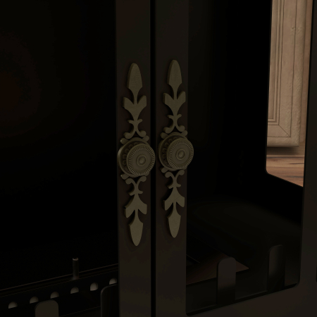  semineu pe Bioetanol, Biosemineu cu Arzator de 0,9L pentru 3 Ore de Ardere, 55x31x55 cm, Negru [7]