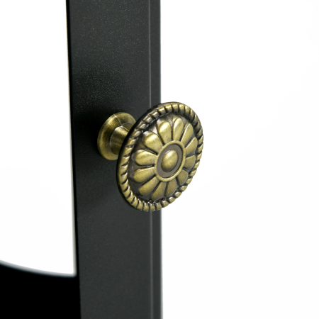  semineu pe Bioetanol, Biosemineu cu Arzator de 1,2L pentru 3 Ore Durata de Ardere, 36x26x54 cm, Negru [7]