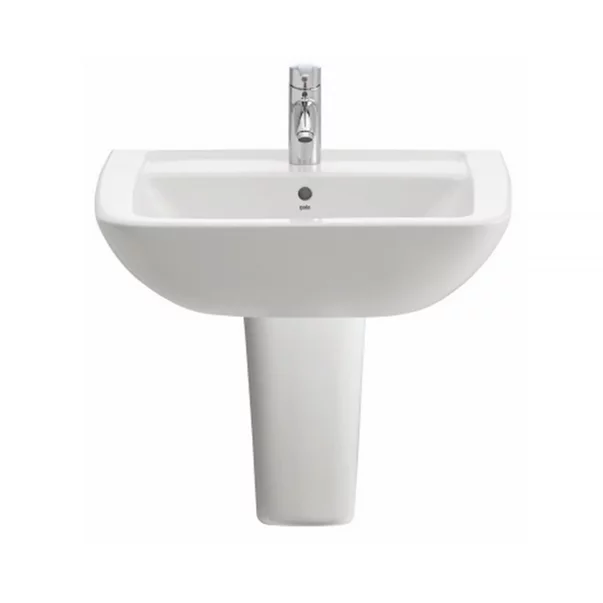 Baza lavoar - Semipiedestal pentru lavoar Gala Smart alb lucios