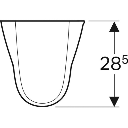 Semipiedestal pentru lavoar Geberit Selnova [1]