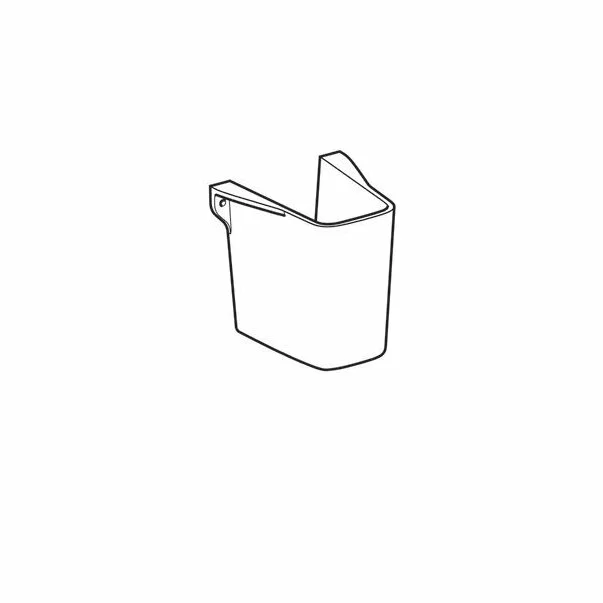 Semipiedestal pentru lavoar Geberit Selnova Square alb [3]