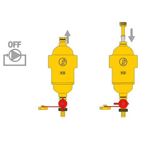 Separator de namol Giacomini R146DY106, flansat, DN65, 17, 5 m³/h, anti colmatare, curatare rapida, otel [2]