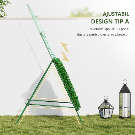  Sera de gradina cu cadru din otel si invelis din PVC, 250x100x80cm, Verde si transparent [3]