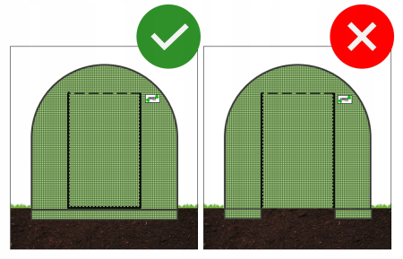 Sera gradina tip tunel 250x400x200 cm, folie PE 140g/m2 UV4, 4 segmente, 8 ferestre rulante, usa blocabila, 10 mp, verde [9]