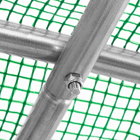 Sera gradina tip tunel 300x600x200 cm, folie PE 140g/m2 UV4, 13 ferestre cu plase tantari, usa lata, 18 mp, verde [3]