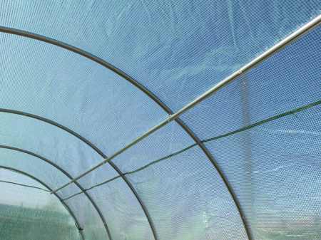 Sera gradina tip tunel 400x800x200 cm, folie PE 140g/m2 UV4, 6 segmente, 12 ferestre, usa fermoar, 32 mp, verde [3]