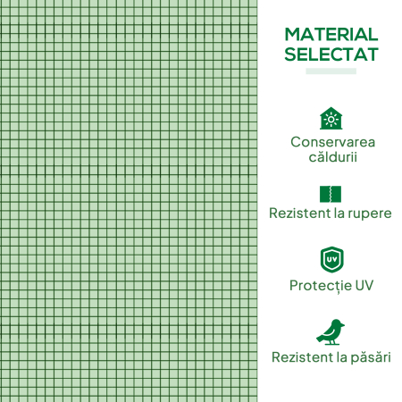 Sera de Gradina tip Tunel din Otel si Plastic PP cu Usi care se Ruleaza 295x100x80 cm, Verde [4]