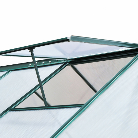 Sera de Plante Mare  183 x 244 x 213 cm pentru Curte, Uz Exterior, cu Fereastra si Usa, Cadru de Aluminiu, Placi BC [8]