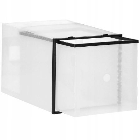 Set 10 cutii organizare pentru pantofi, 28x20x20, transparent [9]