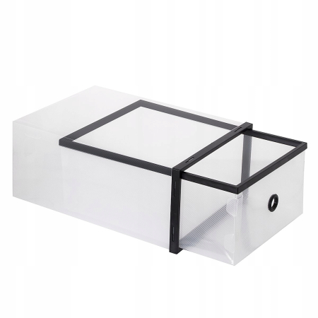 Set 10 cutii organizare pentru pantofi, 33x23x13, transparent [2]