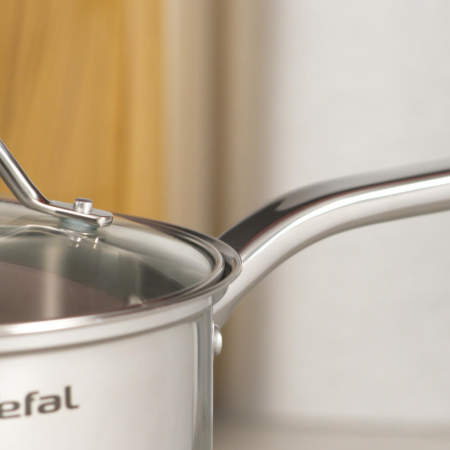 Set 10 piese Tefal Intuition B864SA74, cratita cu maner de 16 cm, cratite si oale cu manere 18/20/22/24 cm, otel inoxidabil, inductie, 5 capac [5]