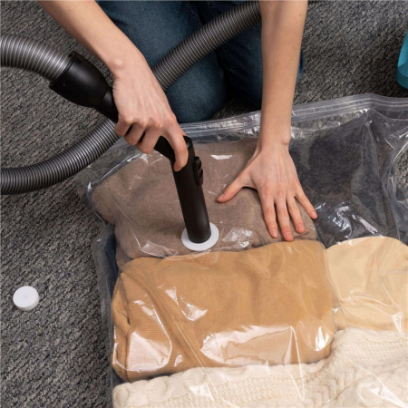 Set 10 saci de vidat haine, 4 dimensiuni diferite, transparent [9]