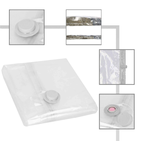 Set 15 saci de vidat haine, 2 dimensiuni diferite, transparent [12]