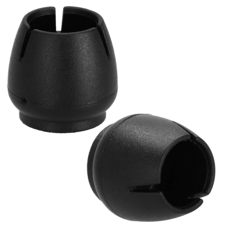 Set 16 protectii pentru picioare de mobilier cu baza din fetru, Ø14-16 mm, negru [30]