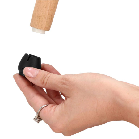 Set 16 protectii pentru picioare de mobilier cu baza din fetru, Ø14-16 mm, negru [23]