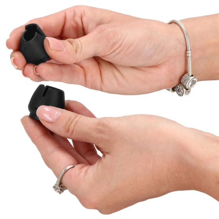 Set 16 protectii pentru picioare de mobilier cu baza din fetru, Ø14-16 mm, negru [28]