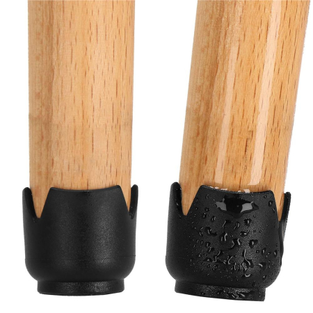 Set 16 protectii pentru picioare de mobilier cu baza din fetru, Ø14-16 mm, negru [27]