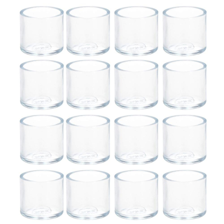 Set 16 protectii pentru picioare de mobilier, silicon PVC, Ø18 mm, transparent [19]
