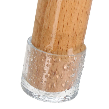 Set 16 protectii pentru picioare de mobilier, silicon PVC, Ø18 mm, transparent [7]