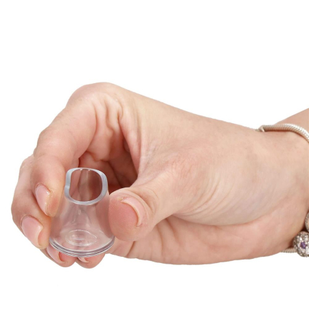Set 16 protectii pentru picioare de mobilier, silicon PVC, Ø18 mm, transparent [8]