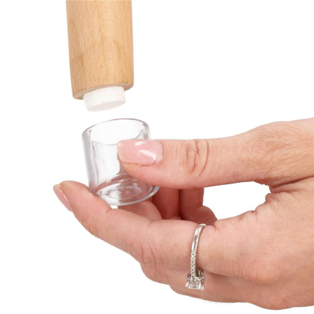 Set 16 protectii pentru picioare de mobilier, silicon PVC, Ø18 mm, transparent [3]