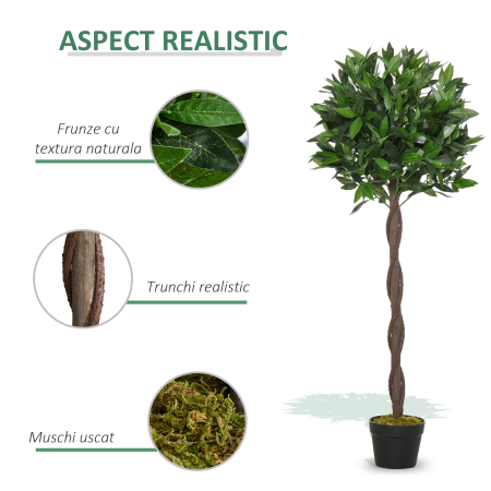  Set 2 Dafini Artificiali 120 cm - Pentru Interior & Exterior [5]
