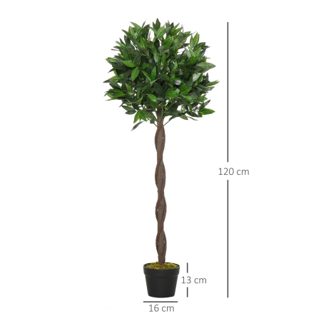  Set 2 Dafini Artificiali 120 cm - Pentru Interior & Exterior [2]