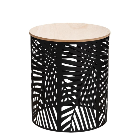 Set 2 masute cafea Atmosphera Akira, 39x45 cm si 35x40 cm, structura metalica, negru [3]