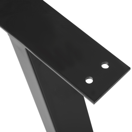  Set 2 Picioare de Masa Trapezoidale cu 6 Gauri si 12 suruburi, 70x5x72 cm, Negru [7]