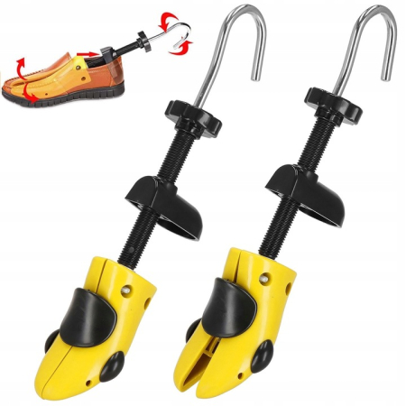 Set 2 sanuri pentru largit si alungit pantofi, din plastic, marime 36-38, galben [8]