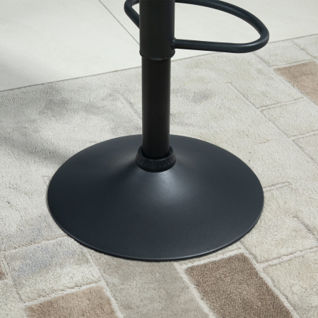  Set 2 Scaune Bar - Catifea Verde, Rotative & Reglabile [8]