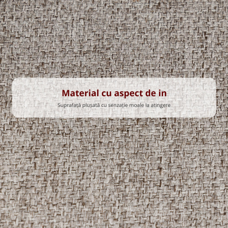  Set 2 Scaune de Bar cu Spatar si Suport pentru Picioare, Acoperire din Material Textil si Picioare din Otel, Gri [6]