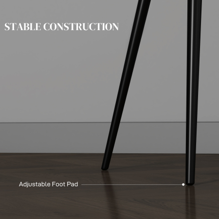  Set 2 Scaune Dining Gri inchis - Tapitate cu Brate & Cadru Solid [6]