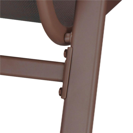 Set 2 scaune gradina, cadru metalic, textilene, maxim 120 kg, 92x53x72 cm, maro [22]