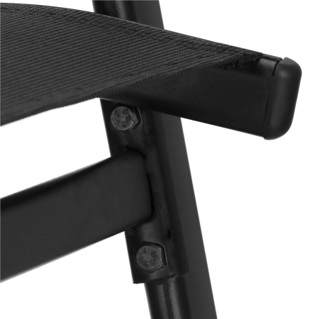 Set 2 scaune gradina, cadru metalic, textilene, maxim 120 kg, 92x53x72 cm, negru [7]