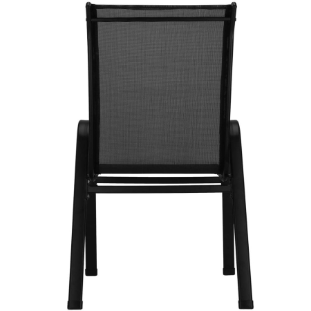 Set 2 scaune gradina, cadru metalic, textilene, maxim 120 kg, 92x53x72 cm, negru [17]