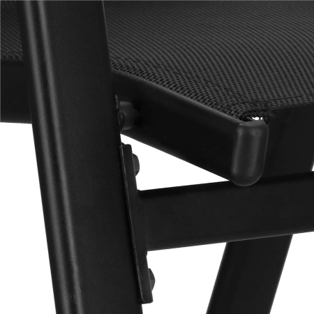 Set 2 scaune gradina, cadru metalic, textilene, maxim 120 kg, 92x53x72 cm, negru [22]